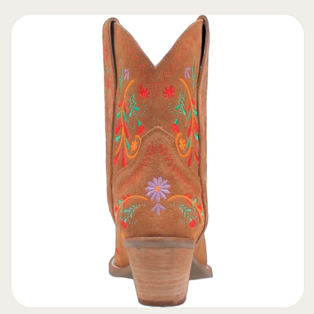new DINGO Camel Made In Mexico Suede Sugar Bug Booties 266 7t4 - Picture 5 of 12
